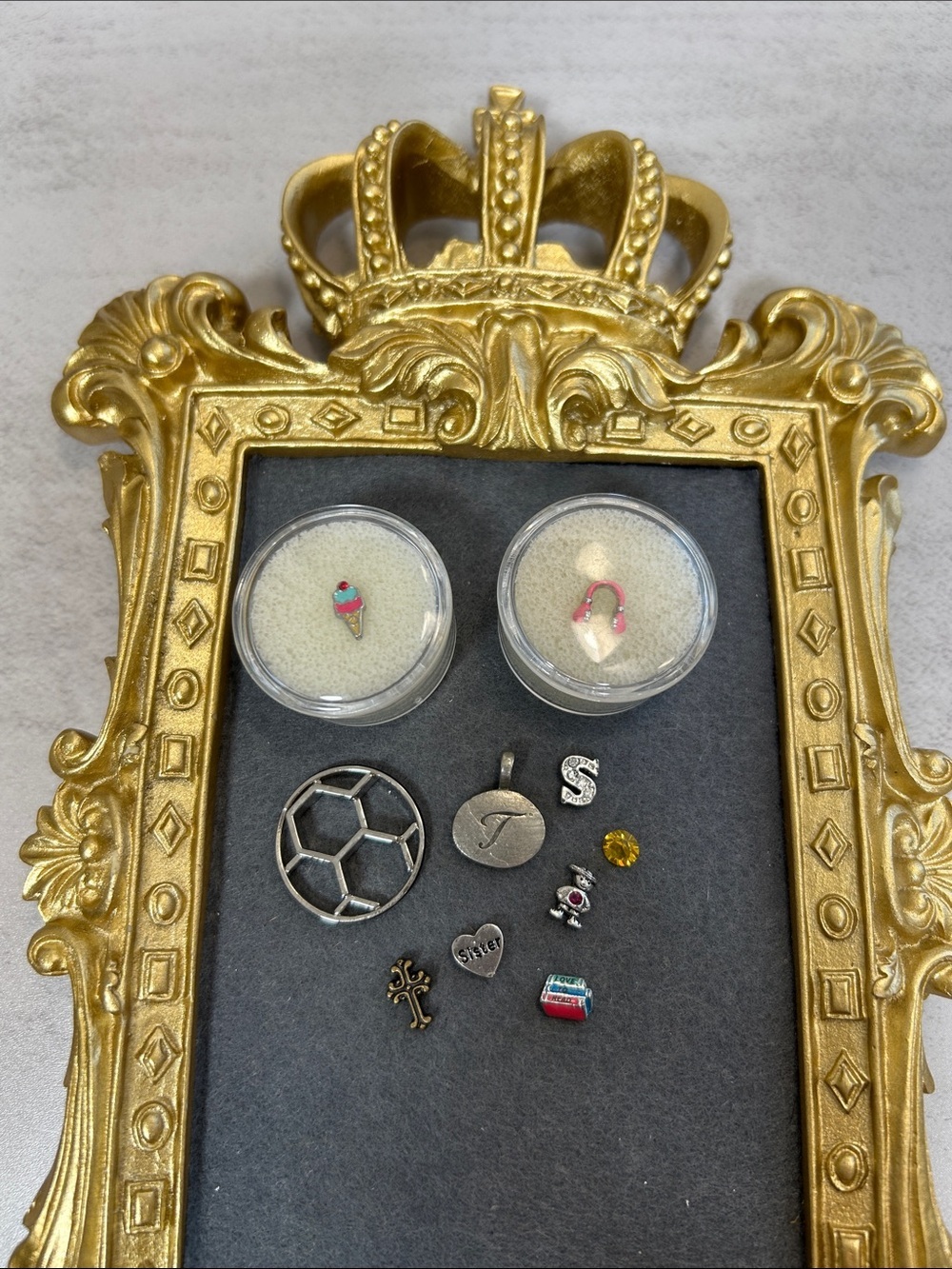 Origami Owl Lg Honey Comb Disc charm and other Multi-Color Charms